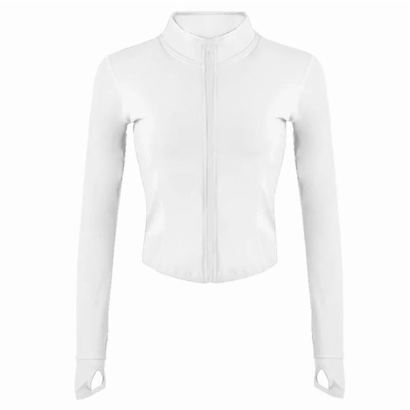 Women's Slim Fit Running & Yoga Jacket with Thumb Holes