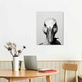 thumbnail image 2 of ONETECH Black and White Cute Female Duck Portrait Print | Farm Animal Art For Children's Nursery | Rustic Farmhouse Duckling Kitchen Art | Country Home Wall Decor | 16x20in | Bathroom Wall Art 16\x20\, 2 of 4