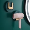 thumbnail image 2 of Wall-mounted hair dryer holder, hair dryer and straightener holder, hair dryer holders with suction cup, for bathroom and toilet-orange, 2 of 5