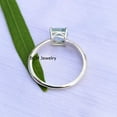 thumbnail image 5 of 925 Sterling Silver Ring For Men & Women, Blue Topaz Ring Gemstone Unique Handcrafted Ring For Her Or Him, 5 of 6