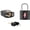 black 2 pack, variant on 4 TSA Luggage Locks with Key - Black Neon Square for Suitcase Backpack Travel Accessories