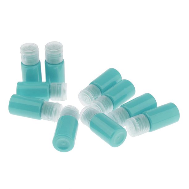 10 envases vacíos s para remover tóner de maquillaje reutilizables multiusos, 10 ml Colcomx Botellas de champú vacías