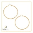 thumbnail image 6 of BEBERLINI Women Large Hoop Earrings 14K Gold Filled 25 mm Hoops Fashion Jewelry 4 mm Thick, 6 of 8
