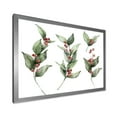 thumbnail image 2 of Designart 'Christmas Set Red Berrie With Branches' Traditional Framed Art Print, 2 of 4