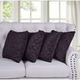 thumbnail image 4 of Home Soft Things Quilted Micromink 4 Piece Throw Pillow Cover Set - Grey - 20" x 20", 4 of 5