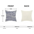 thumbnail image 5 of Navy Blue Pillow Covers 18x18 Inch Set of 2 Polka Dot Outdoor Decor Throw Pillows for Couch Modern Boho Design Watercolor Aesthetic Decorative Cushion Cases for Home Sofa Bed Decorations, 5 of 6