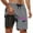 Grey-1, variant on Mens Swim Trunks with Compresssion Liner 2026 Summer Casual Elastic Waist Board Shorts with Pockets Swim Shorts Beachwear