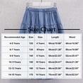 thumbnail image 3 of Edvintorg Girls Denim Skirt Ruffle Hem Elastic Waisted Loose Fit Casual Midi Jean Skirts Teen Clothes for Girls Size 4-15, 3 of 8