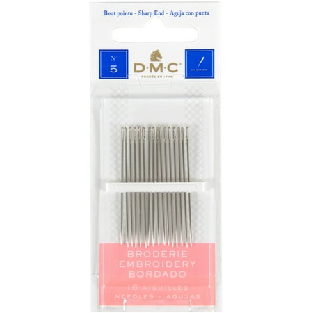 UPC: 0077540382583 | DOLLFUS-MIEG & Compagnie Size 5 Embroidery Hand-Sewing Needles (16 Pack)