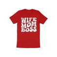 thumbnail image 6 of Wife Mom Boss Mommy Mother's Day Gift for Mama Women Mothers T-Shirt Boss Mom Birthday Holiday Mother's Day Presents Tshirt, 6 of 10