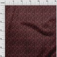 thumbnail image 3 of oneOone Polyester Spandex Maroon Fabric Aian Batik Dress Material Fabric Print Fabric By The Yard 56 Inch Wide, 3 of 4