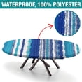 thumbnail image 2 of Table Cloth Oval Table, Stripes Pattern Printed on Elastic Table Covers, Table Protector for Dining Room Table, Fits for 48" x 68" Oval Table, 2 of 4