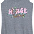 thumbnail image 3 of Instant Message - Nurse Flowers - Women's Racerback Tank Top, 3 of 6