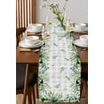thumbnail image 2 of Eucalyptus Table Runner Sage Green Farm Plant Gray Buffalo Plaid Tablerunners 16 x 72 Inch, Table Decorations Tabletop Scarf for Summer Gathering Holiday Farmhouse Kitchen Dining Decor, 2 of 6