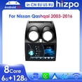 thumbnail image 2 of Radio Hizpo de 9" con Android 13, Carplay inalámbrico para Nissan Qashqai 2006-2013, reproductor multimedia para coche, GPS, pantalla QLED, BT, DSP, estéreo, 2 of 5