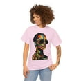 thumbnail image 3 of Unisex Heavy Cotton T-Shirt Rainbow Drawn Beautiful Woman 002, 3 of 5