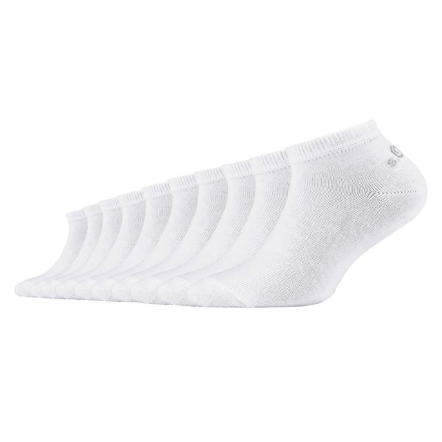 s. Oliver Calcetines para Niños de, Paquete de 10 - Sneaker, lisos Blanco 35-38