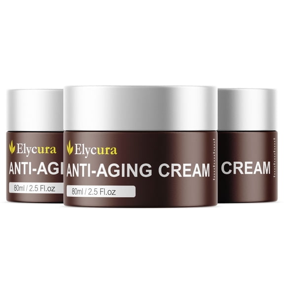 Elycura Anti-Wrinkle Cream Advanced Skin Moisturizer for Repair and Renew 90 Day Supply