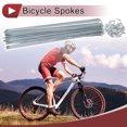 thumbnail image 2 of Ofertas Únicas 36 Conjunto de Radios de Bicicleta 13G Radios de Rueda de Bicicleta 13G Acero Carbono Galvanizado Tono Plateado-289mm, 2 of 7