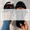 thumbnail image 4 of Taqqpue Halloween Slippers for Women Fuzzy House Shoes with Memory Foam，Casual Indoor and Outdoor Solid Color Slippers Halloween Web Warm Furry Slippers Home Open Toe Slippers for Men Women Couples, 4 of 8