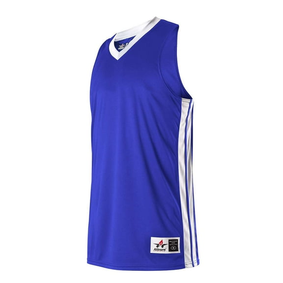 Alleson Athletic - Women's Single Ply Basketball Jersey - Color - Royal/ White - Size - 2XL