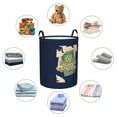 thumbnail image 2 of DouZhe Waterproof Collapsible Large Laundry Baskets, Blue Be Brave Gamepad Prints Circular Hamper with Handles, 2 of 7