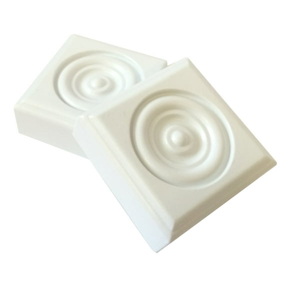 Minute Molding Classic Plastic Rosette 2.75" x 2.75", White