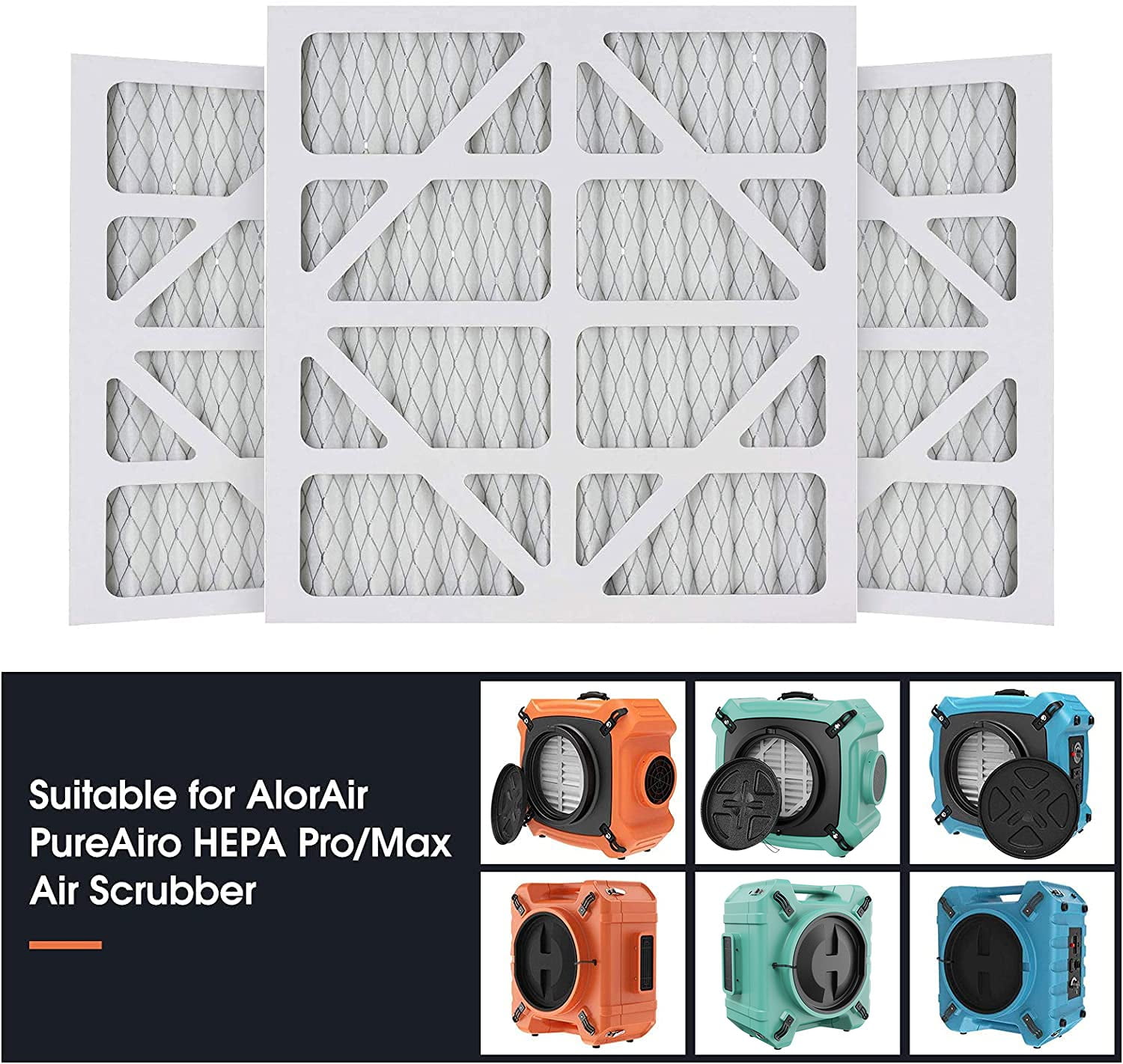 ALROAIR MERV-10  Filter for HEPA Pro/Max Air Scrubber(Available for 770, 870, 970), 5 Pack