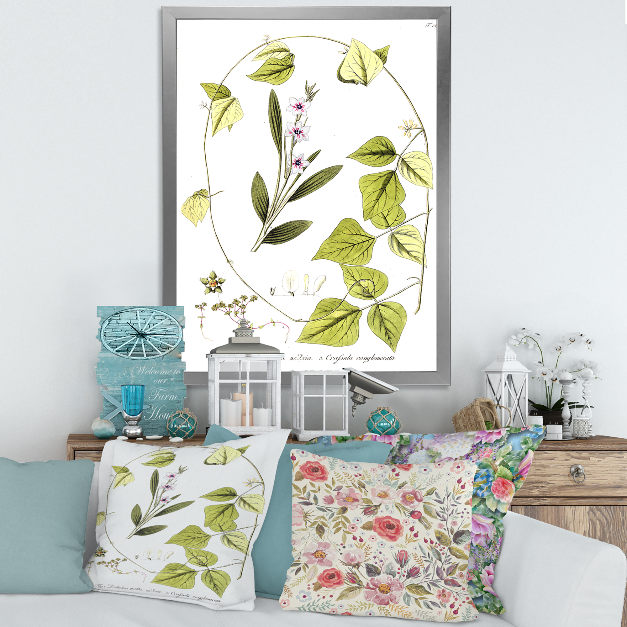 Designart 'Ancient Botanicals XXI' Traditional Framed Art Print