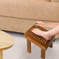 thumbnail image 3 of Taburete de ducha de madera de teca tipo Utoplike para afeitarse las piernas, 3 of 8
