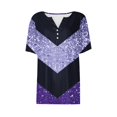 thumbnail image 5 of Blouse Décontractée Imprimée à Manches Courtes et Col en V pour Femmes, Vente de Week-End, 5 of 5