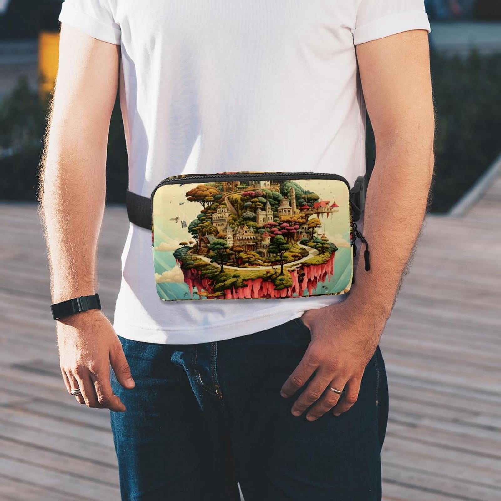 Bohemia Lightweight, Adjustable Running Belt with Extension Strap, Unisex Waist Bag, Fanny Pack, Cross Body Bag