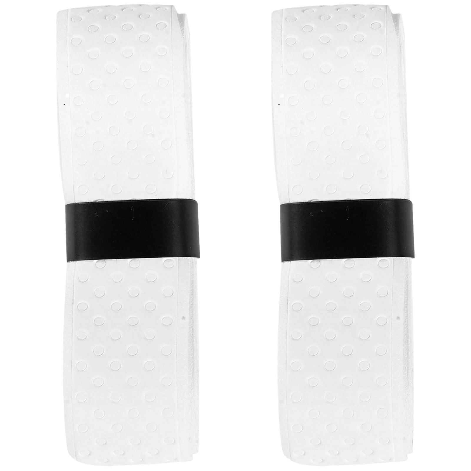 2 Pcs Baseball Bat Grip Tape White Polyurethane Multi Sport Handle Wrap 43.3 In / 110 Cm Anti-Slip Racket Overgrip for Tennis Badminton Fishing Rod