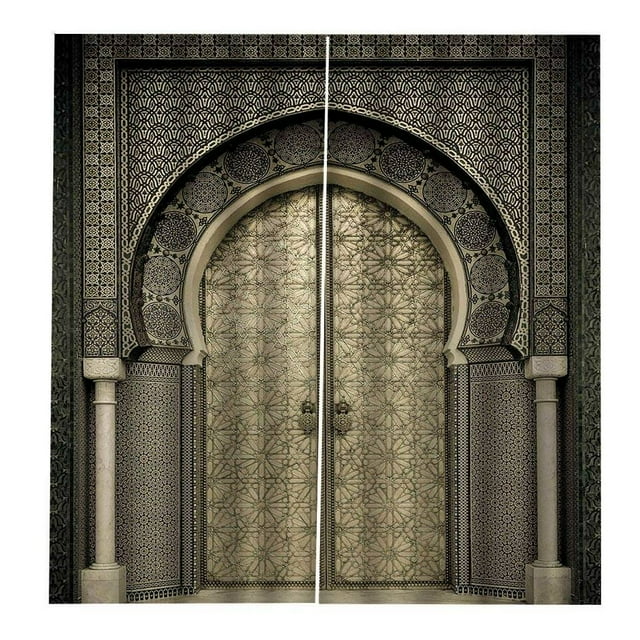 MesaSe Rideau avec Motif Vue sur la Mer Décoration Rideau Imprimé Lavable en Machine