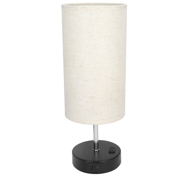 Lámpara De Control Táctil LED, 2 Puertos USB, 3 Engranajes, Enchufe De EE. UU. UU., Luz De Escritorio De Cabecera LED Recargable De 110V Para Hotel