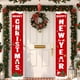 thumbnail image 5 of Navidad colgando banners porche signos vertical cumpleaños exterior decoración casa ventana de ventana fuera de la puerta 16614 2 piezas Speravity HA010123-01B, 5 of 6