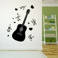 thumbnail image 3 of Music Wall Decal Guitar with Dancing Music Notes Bedroom Wall Decal for Boys Instrument Cute Themed Room Décor - Size: 16 In x 20 In, 3 of 5