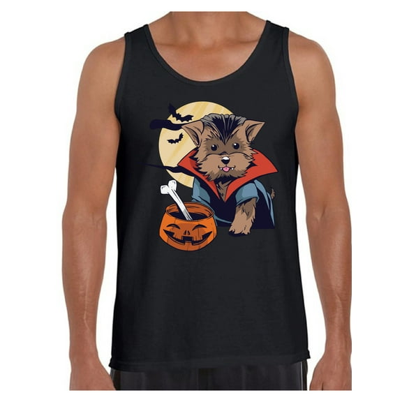 Awkward Styles Halloween Sleeveless Shirt Vampire Morkie Tank Top for Men