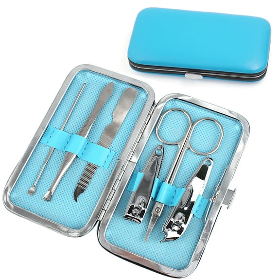 12pcs Manicure Pedicure Nail Clipper Set Earpick Eyebrow Tweezer Grooming Kit