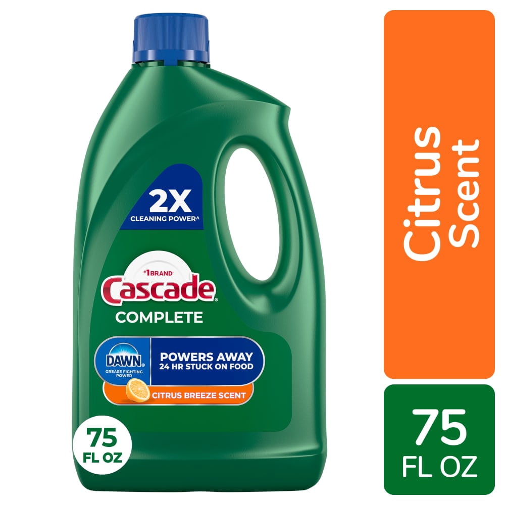 Cascade Complete Citrus Breeze Scent Dishwasher Detergent Gel 75 fl oz - 2 count