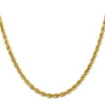 thumbnail image 2 of 10K Yellow Gold Rope Chain Styles Necklace 4 mm Diamond-Cut 22 inch, 2 of 4
