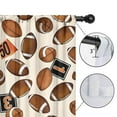 thumbnail image 4 of Blackout Kids Curtains,Beige Footballs and Numbers Pattern Childrens Insulated Curtains Set Of 2,Bedroom Essentials,Toddler Room Decor 42"x84", 4 of 5