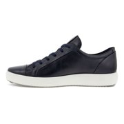 ECCO Soft 7 Mens Sneakers Night Sky Blue Leather 470364-01303 Comfort Fit