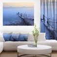 thumbnail image 1 of Abandoned Pier into Blue Sea - Impression sur Toile Pont de Mer, 1 of 3