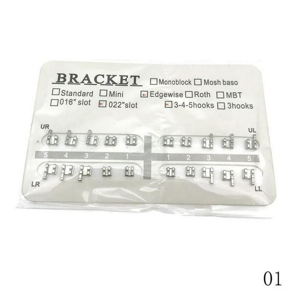 Orthodontic Dental No Hook 022 Slot Edgewise Metal Braces Brackets B Prof