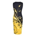 thumbnail image 4 of LilyLLL Womens Floral Print Sleeveless Slim Fit Party Midi Dress, 4 of 5