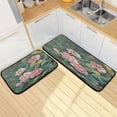 thumbnail image 7 of 2-Piece Kitchen Mat Set Non Slip Washable Floor Mats Decorative Rugs for Kitchen Sink Laundry Blossoming Lotus, 7 of 7