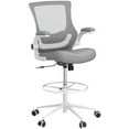 thumbnail image 5 of Misolant Tall Office Chair, Drafting Chair for Standing Desk, High Office Chair with Adjustable Lumbar Support, Flip-up Arm and Footrest Ring, Tall Drafting Chair for Bar Height Desk, 5 of 8
