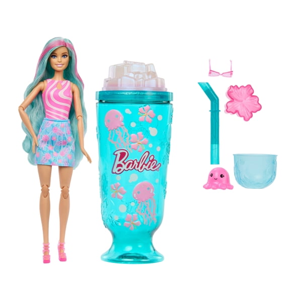 Barbie Pop Reveal Treat Series Doll & Accessories Set, 8 Surprises Include Pet (Styles May Vary)