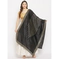 thumbnail image 1 of eloria Woman's Indian Ethnic Chunni, Silk blend Embroidered Black Dupatta, Stole, Scarf Shawl Wrap, 1 of 5